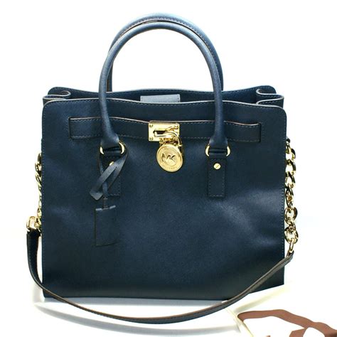 sac hamilton michael kors bleu|michael kors hamilton leather.